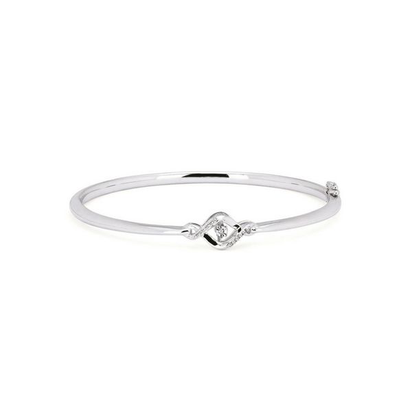 Sterling Silver Shimmering Diamonds® Bangle Bracelet Confer's Jewelers Bellefonte, PA