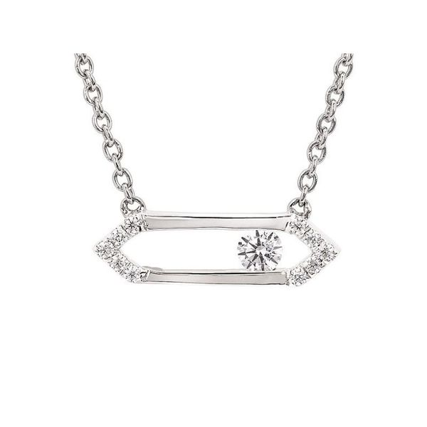 14 Karat White Gold Pendant With Sliding Diamond Confer’s Jewelers Bellefonte, PA