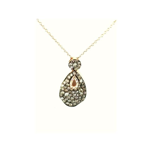 14K Rose Gold Champagne Diamond Pendant Confer’s Jewelers Bellefonte, PA