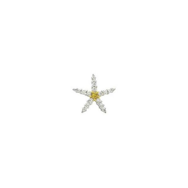 18K Gold Yellow & White Diamond Starfish Pendant Confer’s Jewelers Bellefonte, PA