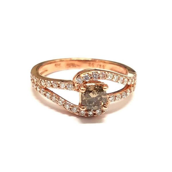 14K Rose Gold Mocha & White Diamond Ring Confer’s Jewelers Bellefonte, PA