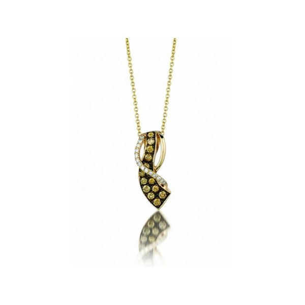 LeVian 14K Gold Chocolate & White Diamond Pendant Confer’s Jewelers Bellefonte, PA