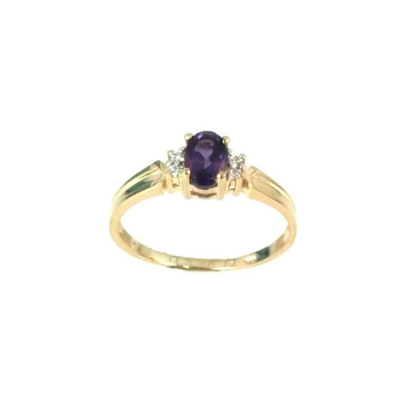 10K Yellow Gold Amethyst and Diamond Ring Confer’s Jewelers Bellefonte, PA