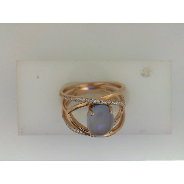 14K Strawberry Gold LeVian Chalcedony & Diamond Ring Confer’s Jewelers Bellefonte, PA