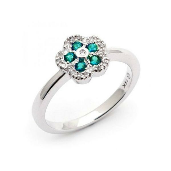 Emerald and Diamond Gemstone Ring Confer’s Jewelers Bellefonte, PA