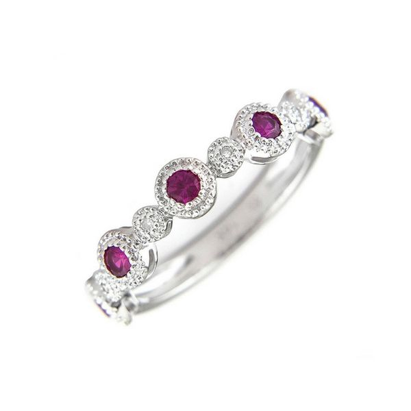 14K Gold Ruby & Diamond Band Ring Confer’s Jewelers Bellefonte, PA