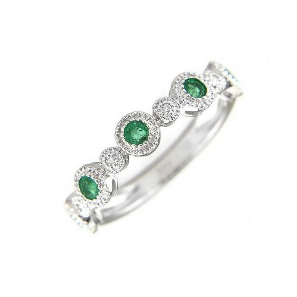 14K Gold Emerald & Diamond Band Ring Confer’s Jewelers Bellefonte, PA