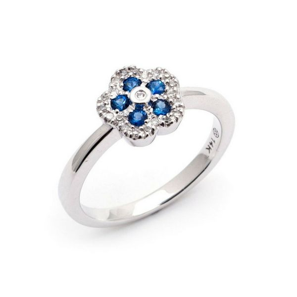 14K Gold Blue Sapphire & Diamond Ring Confer’s Jewelers Bellefonte, PA