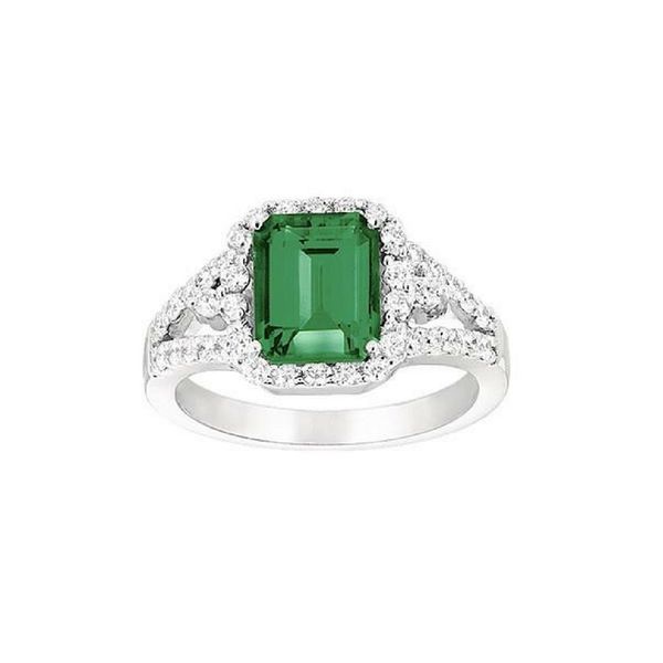 14K Gold Lab Created Emerald & Diamond Ring Confer’s Jewelers Bellefonte, PA