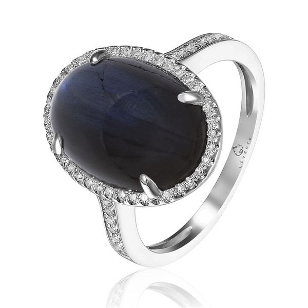 14K Gold Black Labradorite & Diamond Ring Confer’s Jewelers Bellefonte, PA