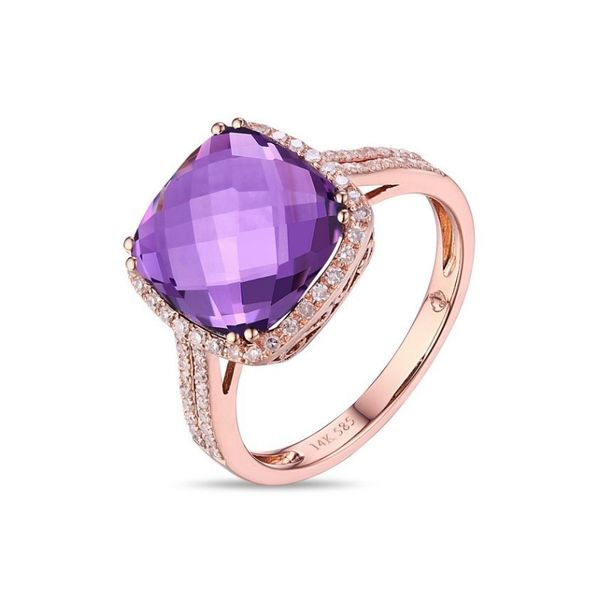 14K Gold Amethyst & Diamond Ring Confer’s Jewelers Bellefonte, PA