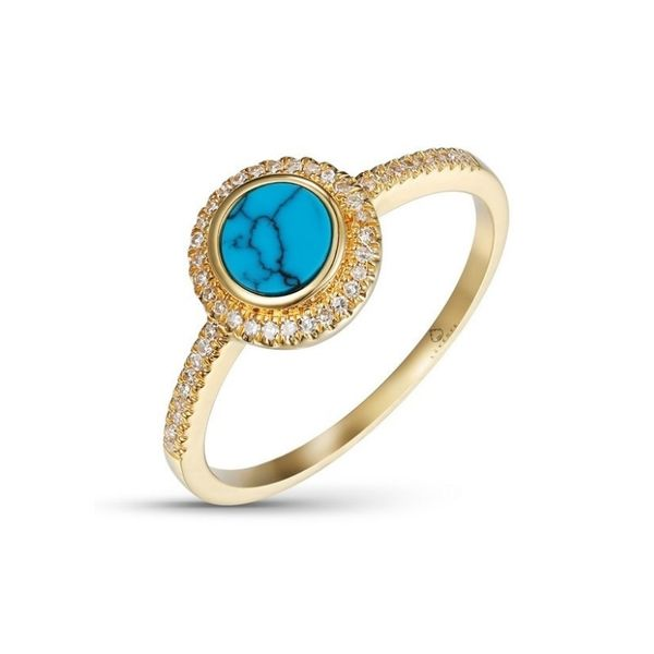 14K Gold Turquoise & Diamond Ring Confer’s Jewelers Bellefonte, PA