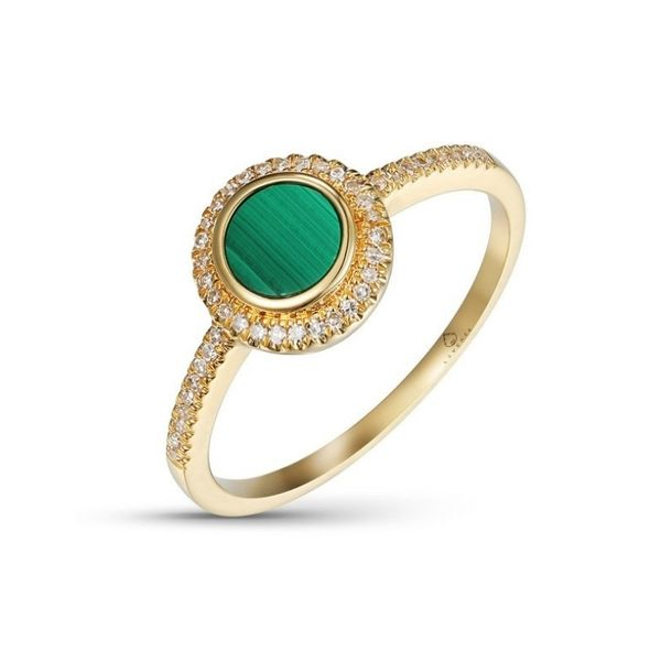 14K Gold Malachite & Diamond Ring Confer’s Jewelers Bellefonte, PA