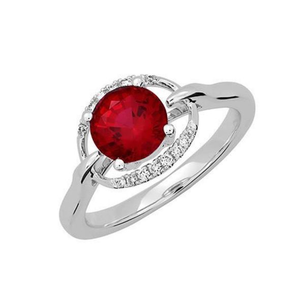 14K Gold Lab Grown Ruby & Diamond Ring Confer’s Jewelers Bellefonte, PA