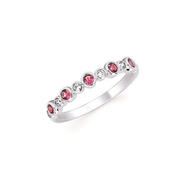 14K White Gold Stackable Birthstone Ring - October Confer’s Jewelers Bellefonte, PA