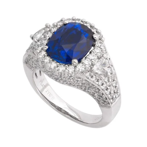 Platinum Sapphire and Diamond Fashion Ring Confer’s Jewelers Bellefonte, PA