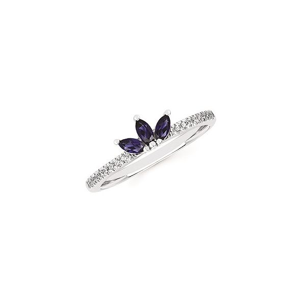 14k White Gold Sapphire and Diamond Fashion Ring Confer’s Jewelers Bellefonte, PA