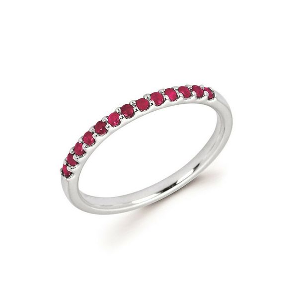 10K White Gold Ruby Band Ring Confer's Jewelers Bellefonte, PA