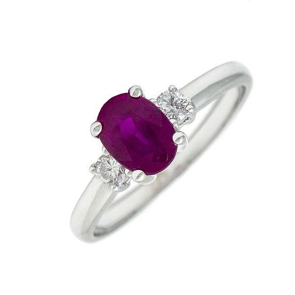14k White Gold Ruby and Diamond Ring Confer’s Jewelers Bellefonte, PA