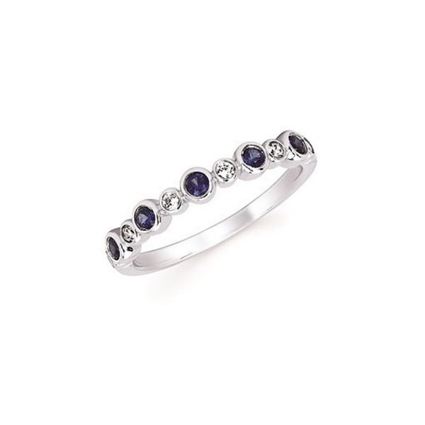 14k White Gold Stackable Birthstone Ring - September Confer’s Jewelers Bellefonte, PA