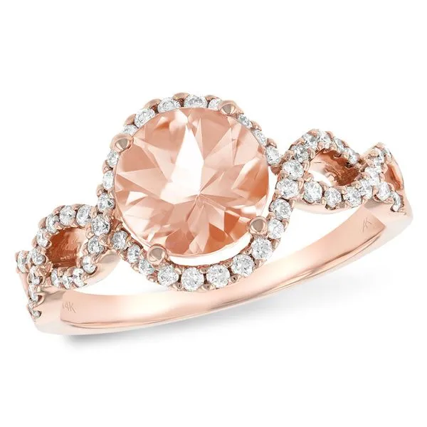 14k Rose Gold Morganite and Diamond Ring Confer’s Jewelers Bellefonte, PA