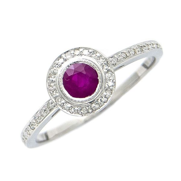 14K White Gold Ruby And Diamond Ring Confer’s Jewelers Bellefonte, PA
