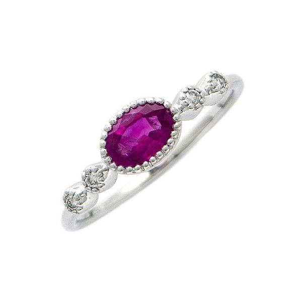 14K White Gold Ruby And Diamond Ring Confer’s Jewelers Bellefonte, PA