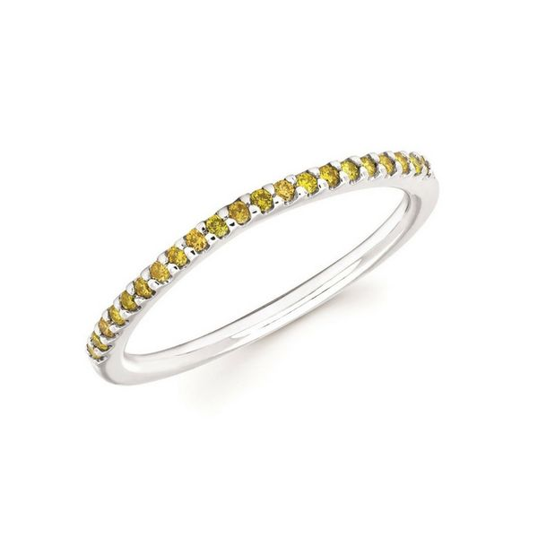10k White Gold Citrine Birthstone Stackable Ring Confer’s Jewelers Bellefonte, PA