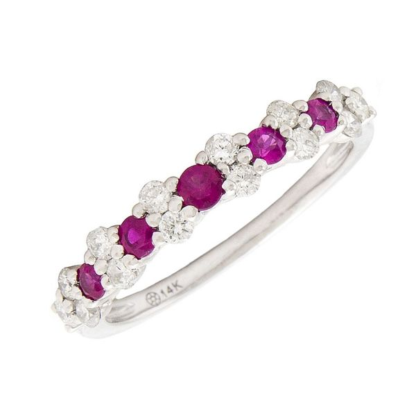 14K White Gold Ruby and Diamond Ring Confer’s Jewelers Bellefonte, PA