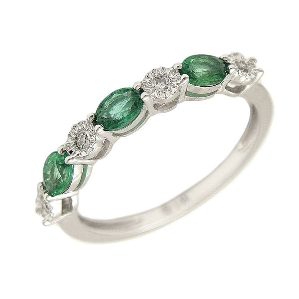 14K White Gold Emerald and Diamond Ring Confer’s Jewelers Bellefonte, PA