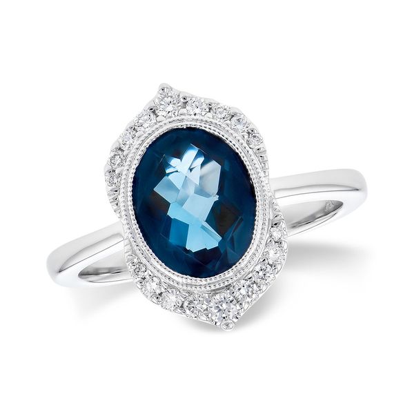 14K White Gold London Blue Topaz Fashion Ring Confer’s Jewelers Bellefonte, PA
