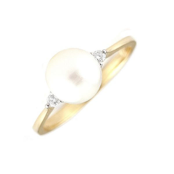 14K Yellow Gold Pearl And Diamond Ring Confer’s Jewelers Bellefonte, PA