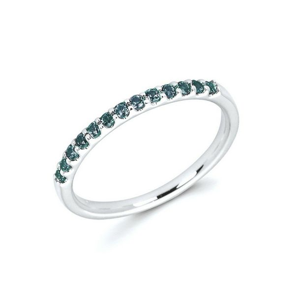 10K White Gold Created Alexandrite Birthstone Stackable Ring Confer’s Jewelers Bellefonte, PA