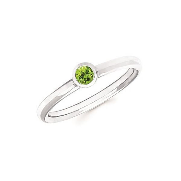 10K White Gold Peridot Stackable Ring Confer’s Jewelers Bellefonte, PA