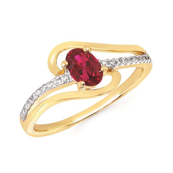 14 Karat Yellow Gold Ruby And Diamond Ring Confer’s Jewelers Bellefonte, PA