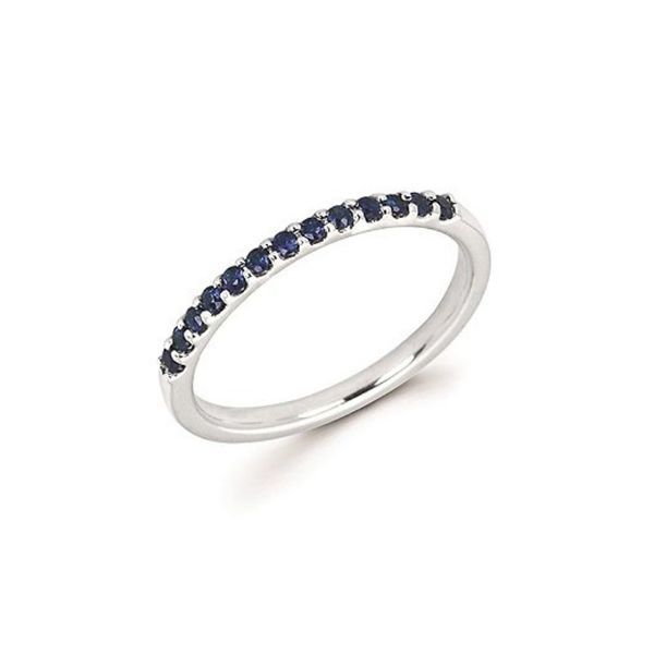 14K White Gold Sapphire Stackable Ring Confer’s Jewelers Bellefonte, PA