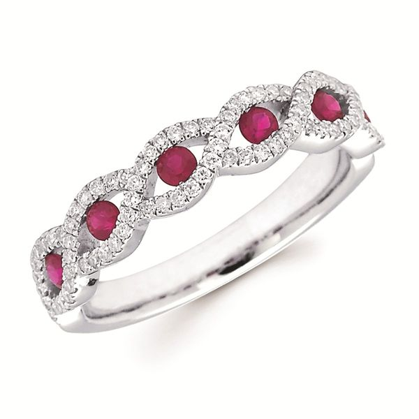 14 Karat White Gold Ruby And Diamond Ring Confer’s Jewelers Bellefonte, PA