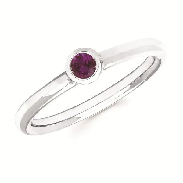 14 Karat White Gold Created Alexandrite Ring Confer’s Jewelers Bellefonte, PA