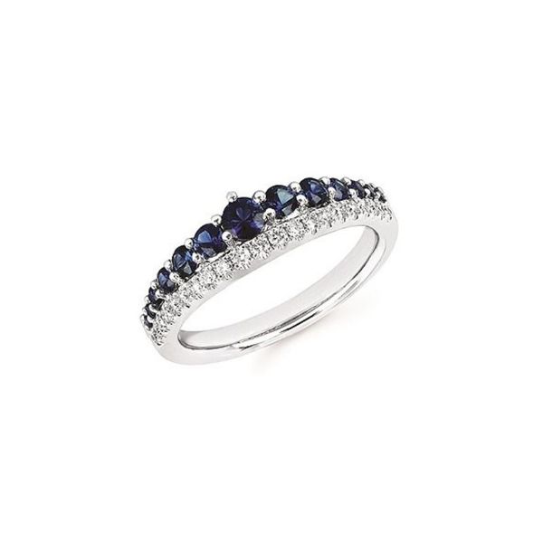 14K White Gold Sapphire And Diamond Fashion Ring Confer’s Jewelers Bellefonte, PA