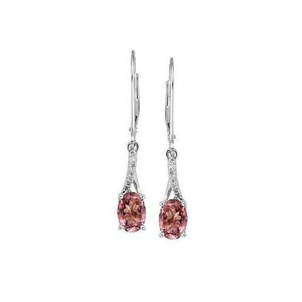 14K Gold Pink Tourmaline & Diamond Earrings Confer’s Jewelers Bellefonte, PA