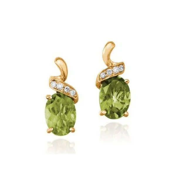 14K Peridot & Diamond Earrings Confer’s Jewelers Bellefonte, PA