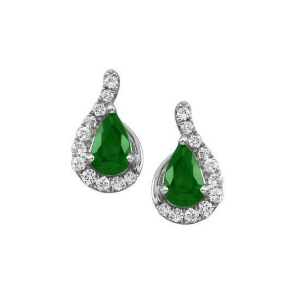 14K Emerald and Diamond Earrings Confer’s Jewelers Bellefonte, PA