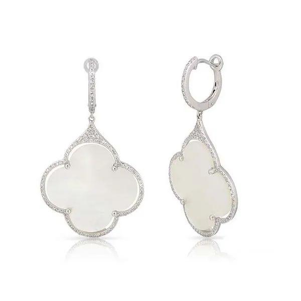 Mother of Pearl and Diamond Dangle Earrings Confer’s Jewelers Bellefonte, PA