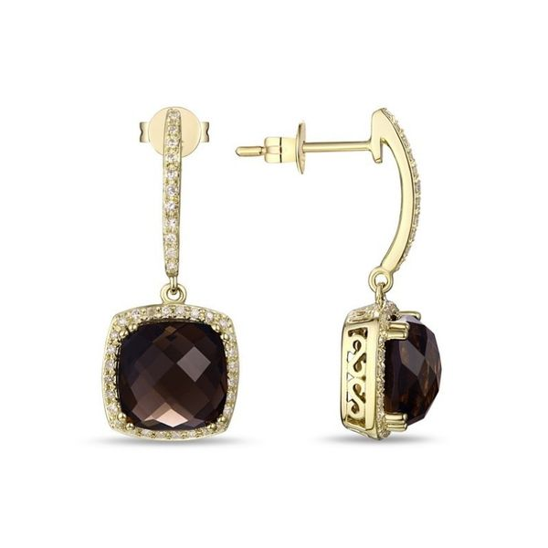 Smokey Topaz and Diamond Drop Earrings Confer’s Jewelers Bellefonte, PA