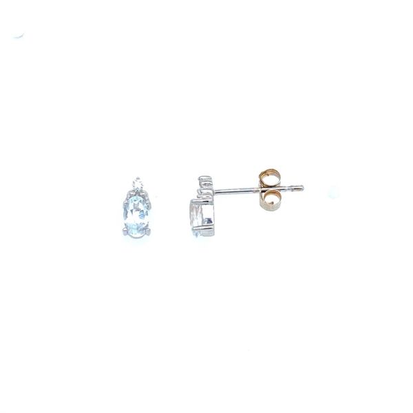10k White Topaz Birthstone Stud Earrings Confer’s Jewelers Bellefonte, PA
