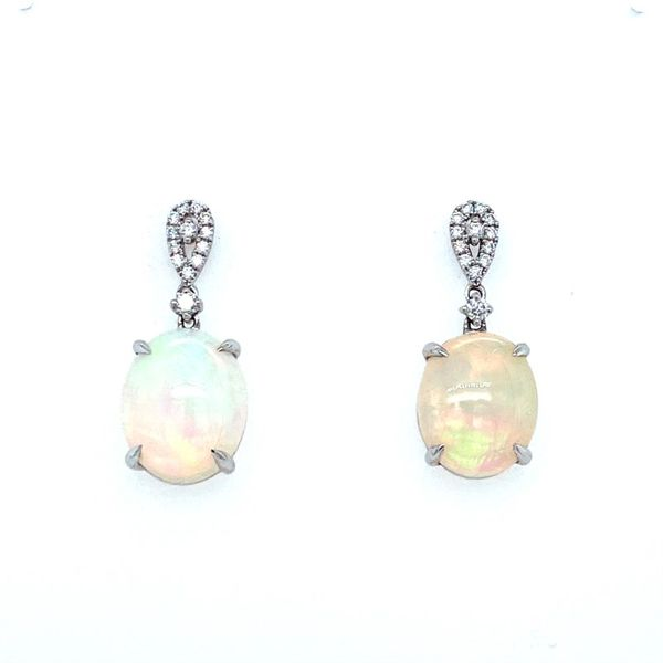 Opal and Diamond Drop Earrings Confer’s Jewelers Bellefonte, PA