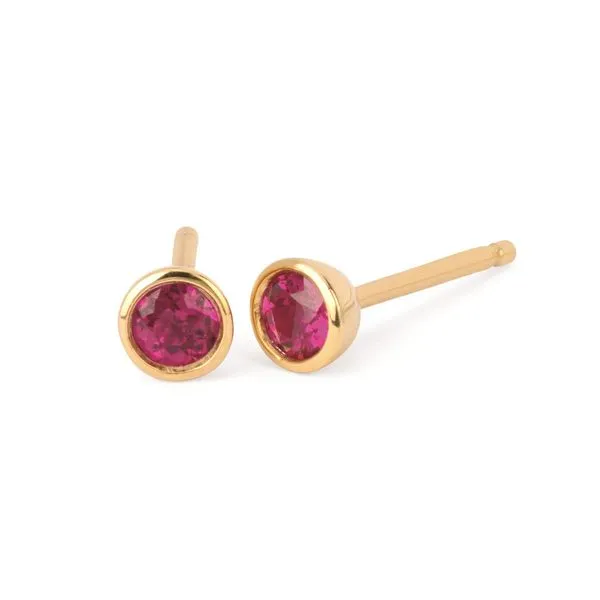 10K Yellow Gold Ruby Stud Earrings Confer’s Jewelers Bellefonte, PA