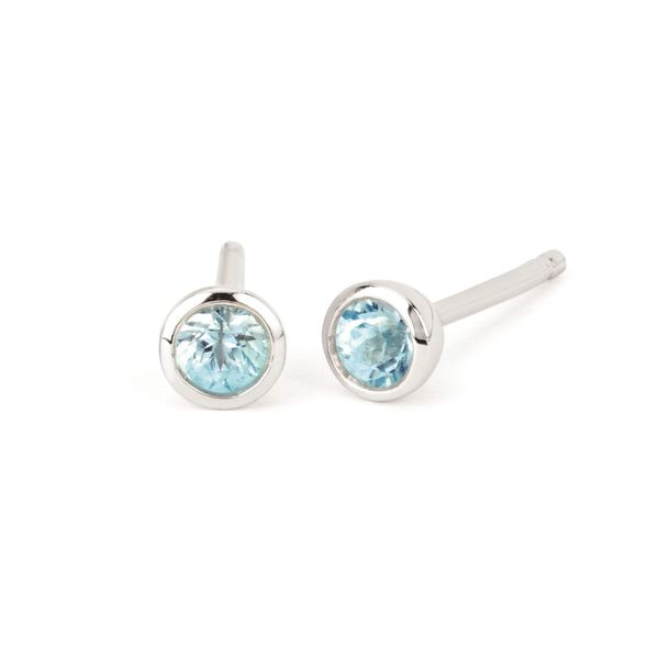 Sterling Silver Blue Topaz Stud Earrings Confer’s Jewelers Bellefonte, PA