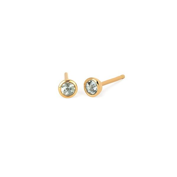 10K Yellow Gold Aquamarine Stud Earrings Confer’s Jewelers Bellefonte, PA