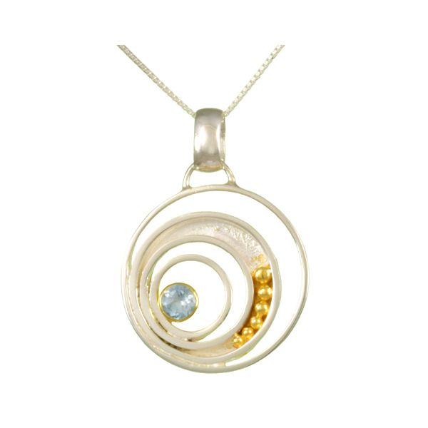 Sterling Silver and Gemstone Circle Pendant Confer’s Jewelers Bellefonte, PA